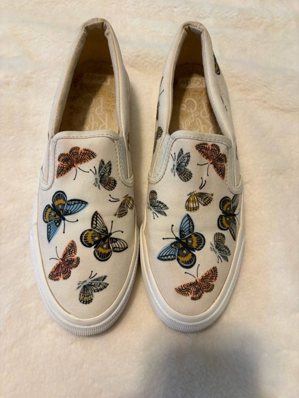 Keds x Rifle Paper Co Butterfly Sneakers Canvas Cottagecore 8.5 whimsy fairy bug